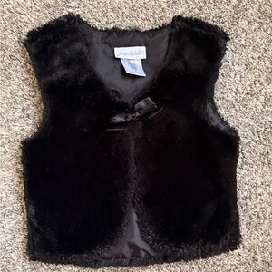 Jona Michelle Black Faux Fur Vest